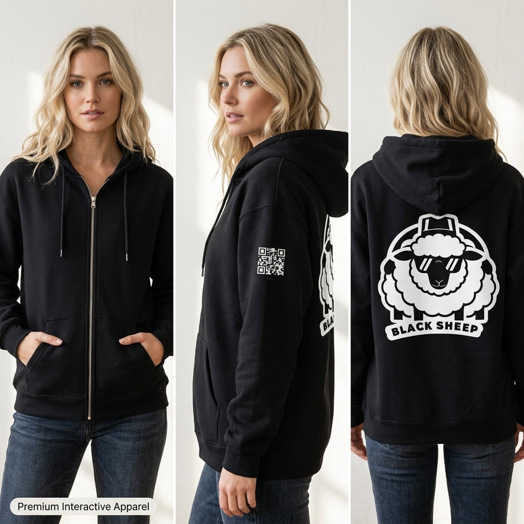 Blacksheep soft and heavy blend zip hoodie