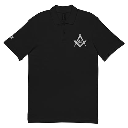 Masonic pique polo shirt