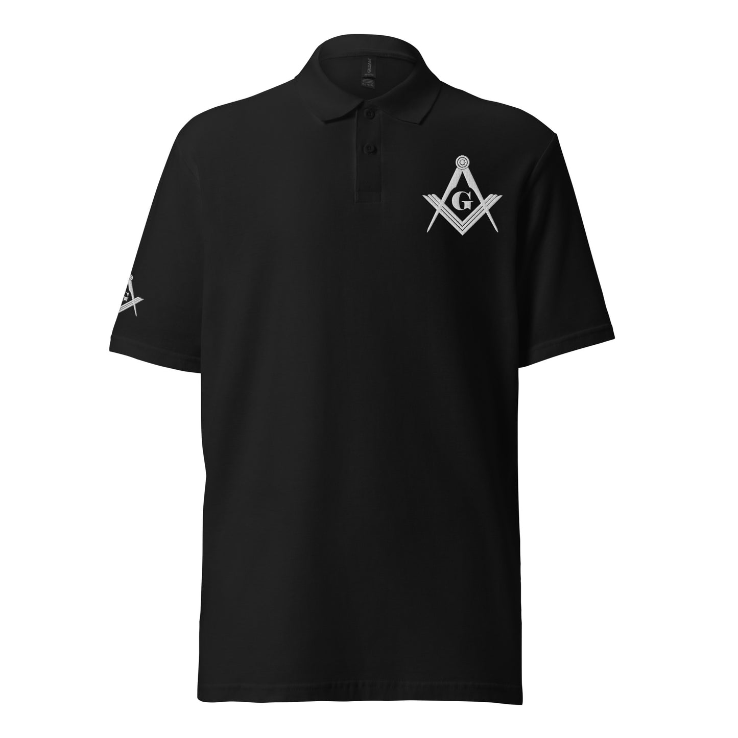 Masonic pique polo shirt