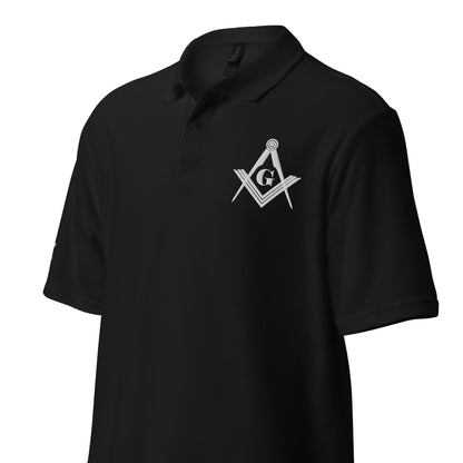 Masonic pique polo shirt