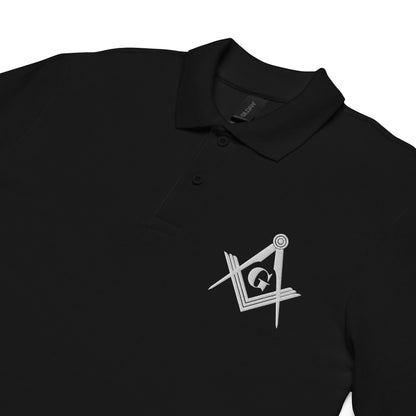 Masonic pique polo shirt