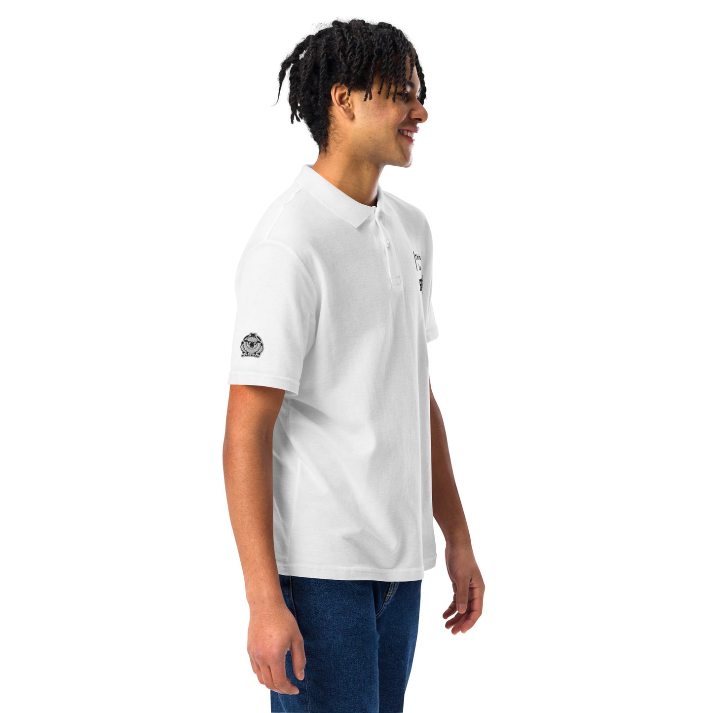 Men's unisex pique polo shirt