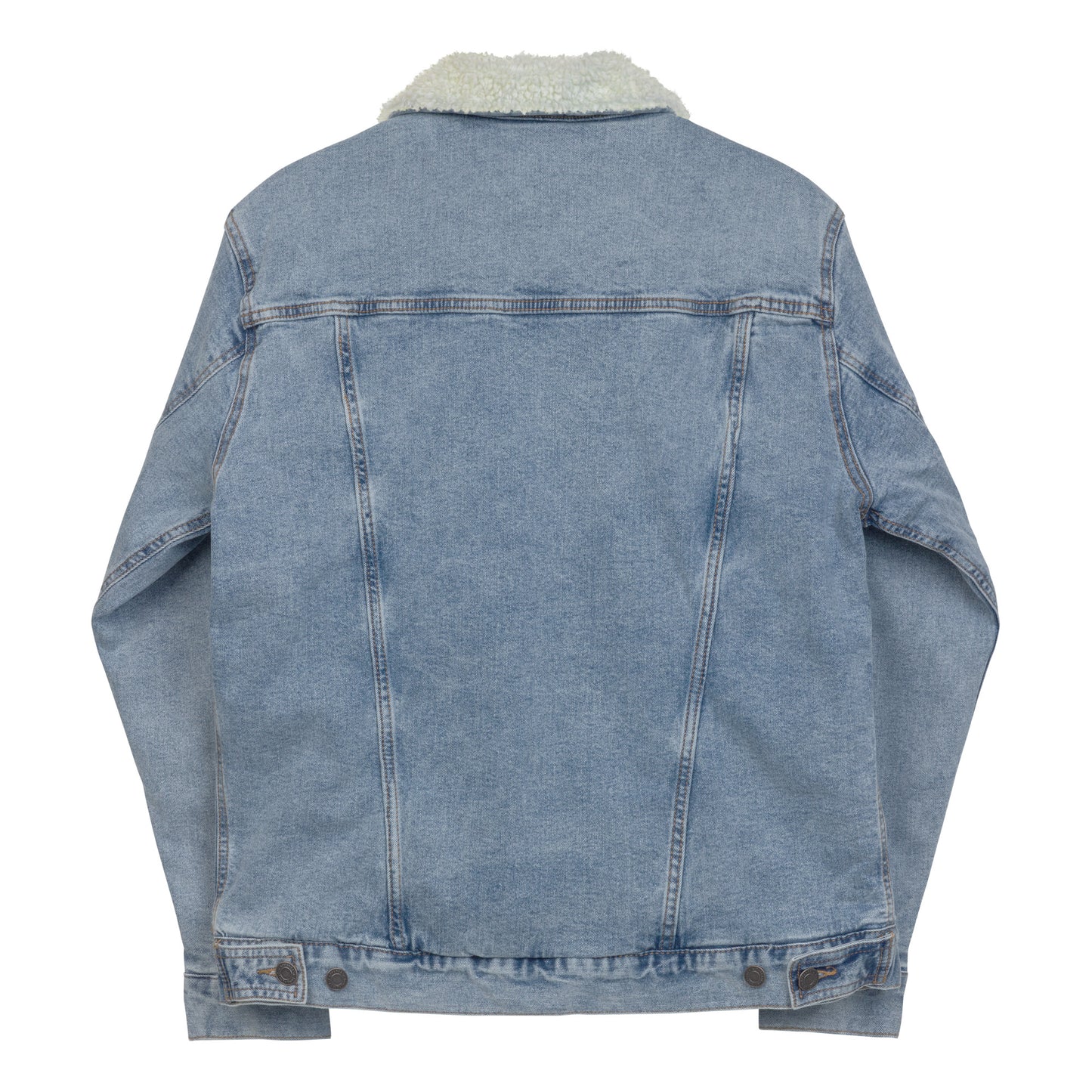 Women's light denim sherpa jacket